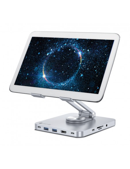 Supporto per Tablet Hub Docking Station USB-C™ 8 in 1