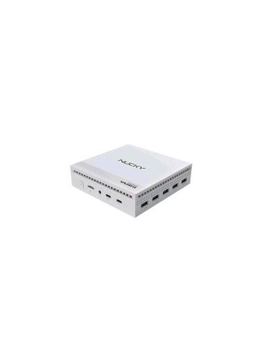 YASHI NUCKY NY290 MINI PC INTEL QUAD CORE N100 RAM 8GB SSD 256GB FANLESS HDMI WIN 11 PROF BIANCO