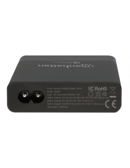 Stazione di ricarica USB-C™ PD 65W Nero