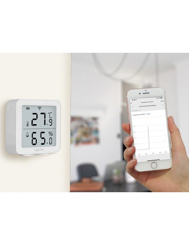 Termoigrometro Wireless Monitoraggio Remoto Wi-Fi App Smart Life I