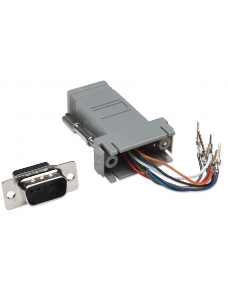 Adattatore Modulare DB 9p. M / RJ45 8 fili